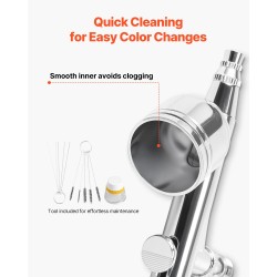 Kynäruiskusetti kompressorilla hiljaisella käyntiäänellä kolmella kaksitoimisella ruiskulla akryyliväreillä