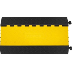 Kaapelisilta 5-kanavainen kuminen PVC-kansi musta-keltainen 88,9x50,8x5 cm