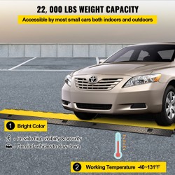 Kaapelisuoja-ramppi kuminen kolmen kanavan koko 103 x 30 x 5,5 cm