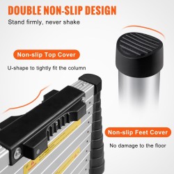 Teleskooppinen alumiinitikas 381 cm pidentettävä kokoon taittuva kannettava