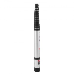 Teleskooppitikas alumiinirunkoinen 5 0 m 170 kg kantavuus monipainikejärjestelmällä liukuestejaloilla