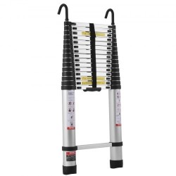 Teleskooppitikas alumiiniseoksesta 16 askelmaa 6,19 m 170 kg kantavuus liukumattomilla jalkatyynyillä
