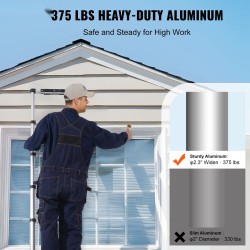 Teleskooppitikkaat alumiinirakenteiset maksimikorkeus 2600 mm 170 kg kantavuus 9 askelta