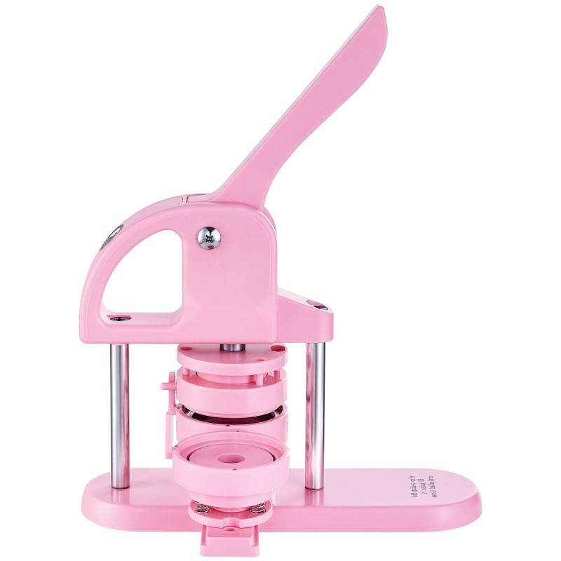 Pinssikone muovinen ergonominen kahva muotit 25/32/58 mm 300 kpl osia vaaleanpunainen