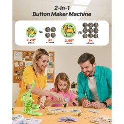 Nappikone muovinen 58 ja 75 mm vihreä 200 kpl nappiosilla