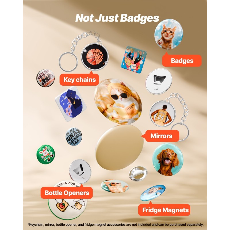 Nappikone 58 mm ABS 100 kpl napin osia vihreä ergonominen kahva