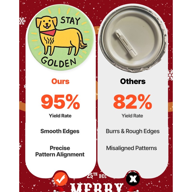 Nappikone muovinen 58 mm 100 kpl nappiosia ympyräleikkurilla ergonomisella kahvalla