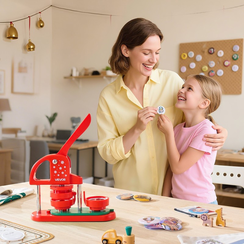 Nappikone muovinen 58 mm 100 kpl nappiosia ympyräleikkurilla ergonomisella kahvalla