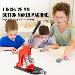 Nappimerkkikone 25 mm manuaalinen rautarunko ABS-muovi 500 osaa ympyräleikkuri taikakirja