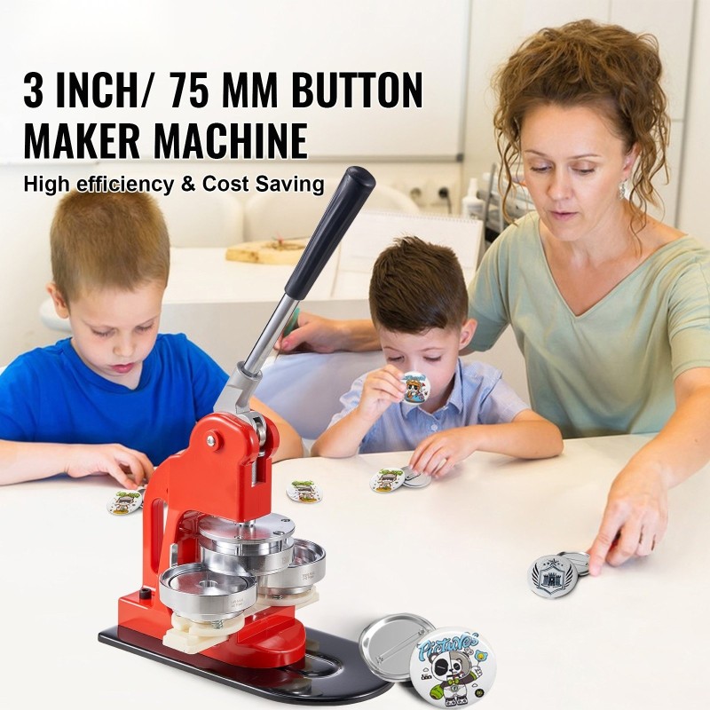 Rintanappikone 75 mm manuaalinen rauta ja ABS-muovi 500 kpl ympyräleikkuri taikakirja