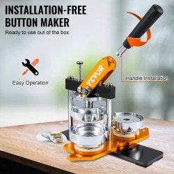 Nappimerkkikone 75 mm manuaalinen teräs ja alumiiniseos 500 kappaletta merkkiosia