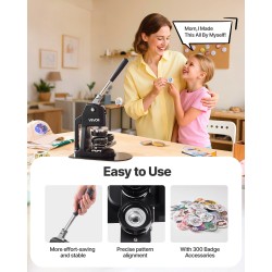 Rintanappikone ABS ja alumiiniseos 32/58/75 mm 300 kpl ympyräleikkurilla ergonomisella kahvalla