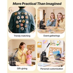 Rintanappikone ABS ja alumiiniseos 32/58/75 mm 300 kpl ympyräleikkurilla ergonomisella kahvalla