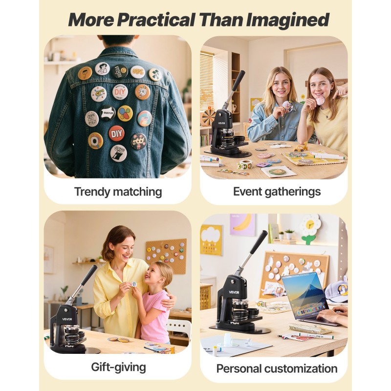 Rintanappikone ABS ja alumiiniseos 32/58/75 mm 300 kpl ympyräleikkurilla ergonomisella kahvalla