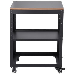 Höyläteline teräsrunko MDF-työtaso 45 kg kantavuus 4 lukittavaa pyörää