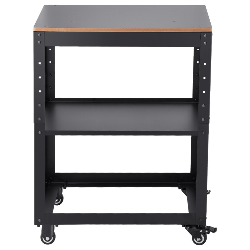 Höyläteline teräsrunko MDF-työtaso 45 kg kantavuus 4 lukittavaa pyörää