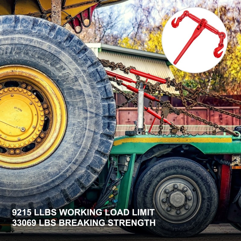 Räikkämallinen ketjunkiristin teräs 10–13 mm ketjuille 4180 kg 4 kpl