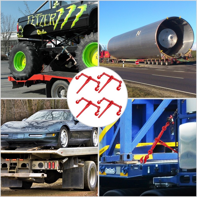 Räikkämallinen ketjunkiristin teräs 10–13 mm ketjuille 4180 kg 4 kpl