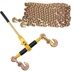 Räikkäketjukiristin 2 kpl G80 valuteräsketjut 3 8 1 2 tuumaa 5443 kg irrotettava kahva