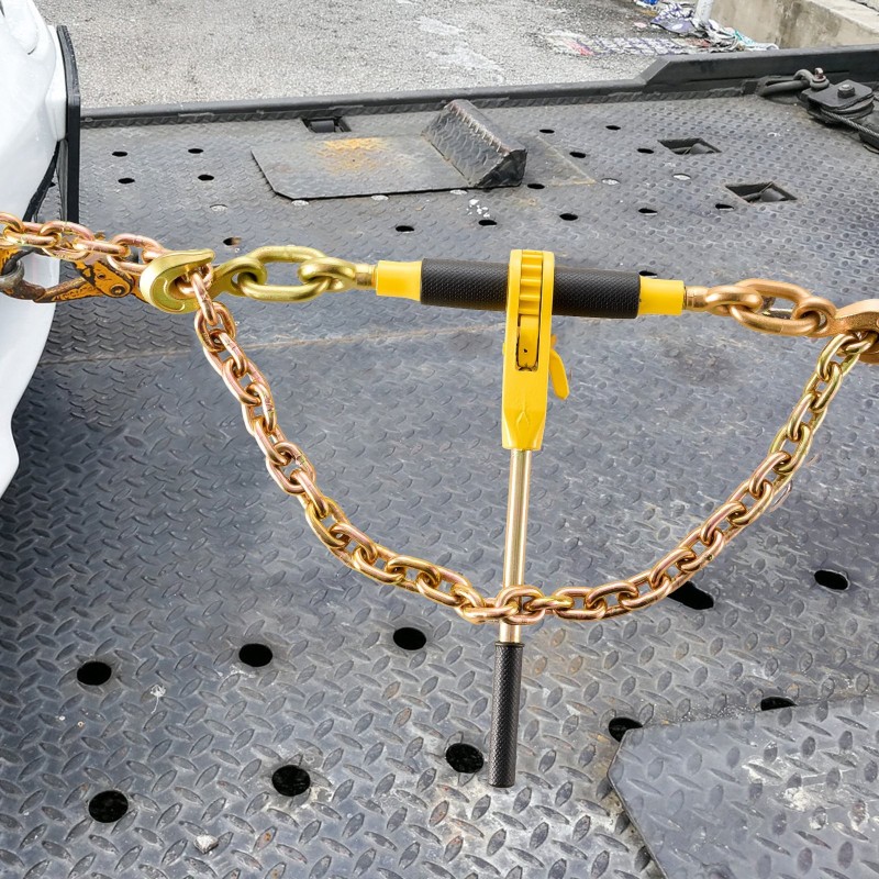 Räikkäketjukiristin 2 kpl G80-valuteräsketjut 3/8–1/2 tuumaa 5443 kg irrotettava kahva