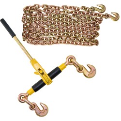 Räikkäkiristin valuteräs G80 ketjuille 0 8 0 9 cm irrotettavalla kahvalla 3220 kg