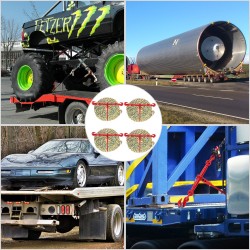 Räikkäketjunkiristinsarja teräs 10 mm 3 m ketjut 4 kpl työkuorma 4,18 t