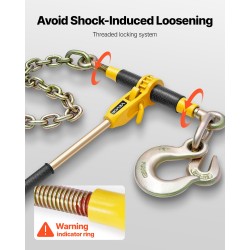 Räikkäkiristin G80 mangaaniteräs 4173 kg käyttökuorma 10–12,7 mm ketjuille 2 sarjaa