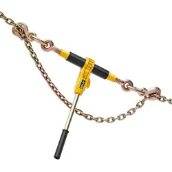 Räikkäketjunkiristin ja G80 mangaaniteräsketjut 8 mm x 3 m 2 kpl 3629 kg