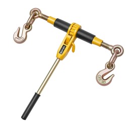 Räikkäketjunkiristin ja G80-mangaaniteräsketjut 8 mm x 3 m 2 kpl 3629 kg