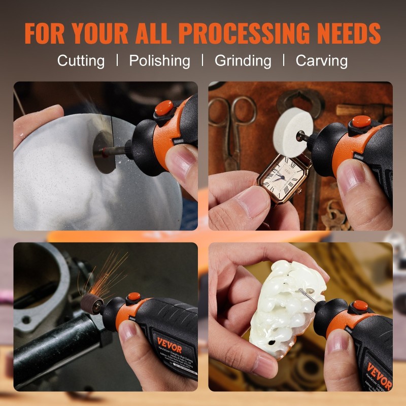 Pyörivän työkalun tarvikesarja 357 osaa 3,2 mm varsi säilytyslaatikolla