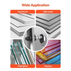 Reikäteräsarja 40Cr-terästä 6 lävistinholkkeja 12,7–50,8 mm räikkäväännin alumiiniin ja muoveihin