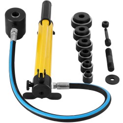 Hydraulinen lävistinsarja 10 tonnin 6 stanssia 22-60 mm teräkselle säilytyslaukulla