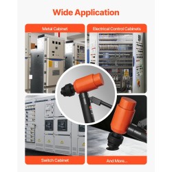 Hydraulinen lävistinsarja 10 teräsarjaa reikäkoot 12,7–101,6 mm 147,1 kN 25 mm isku