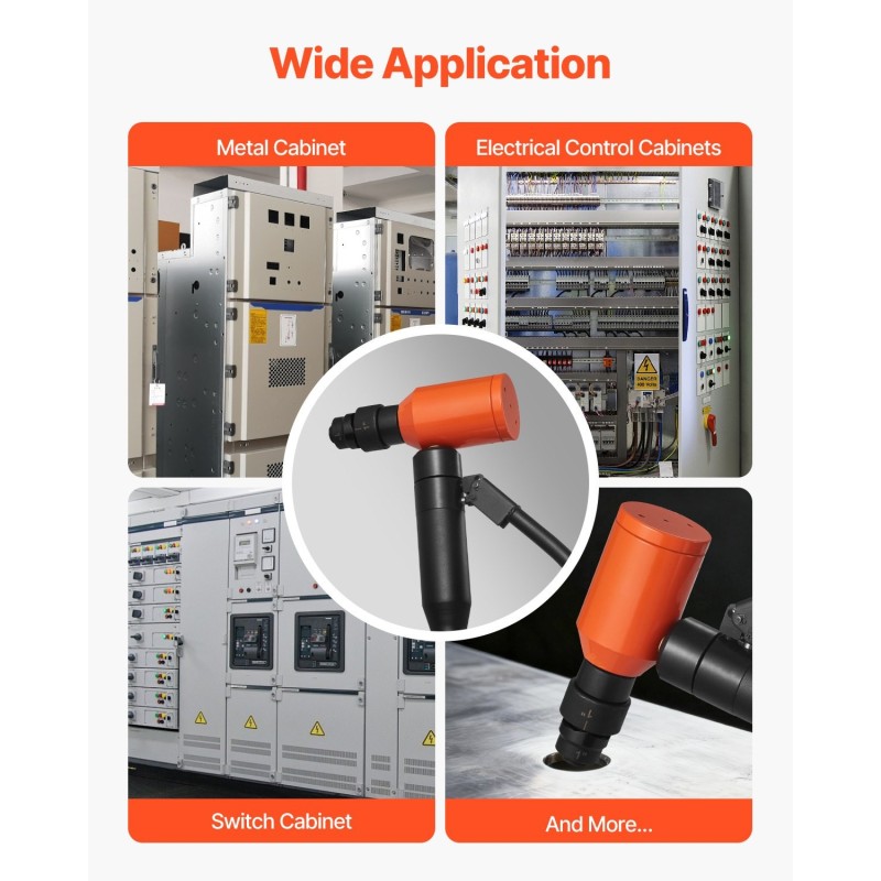 Hydraulinen lävistinsetti 10 tonnia 12,7–50,8 mm 6 sarjaa