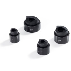 Hydraulinen lävistinsarja teräs 4 kpl putkikoot 1/2 3/4 1 1-1/4 tuumaa