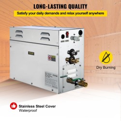 Höyrygeneraattori 9 kW 6 l vesisäiliö digitaalinen näyttö 35–55 °C