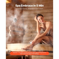 Höyrygeneraattori 7,5 kW musta ruostumaton teräs sisäsäiliö sopii 5–7,5 m³