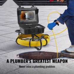 Viemärikamera 303-ruostumatonta terästä 23 mm kamerapää 9 tuuman näyttö 50 m kaapeli