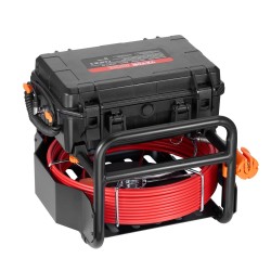 Viemärikamera 50 metrinen puolijäykkä kaapeli itseään tasaava 9 tuumainen 1080P näyttö 512Hz lähetin