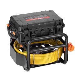 Viemärikamera 70 m kaapeli itseään tasaava 512 hertsin lähetin 9 tuuman näyttö