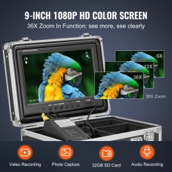 Viemärikamera viidenkymmenen metrin kaapelilla viisisataakaksitoista hertsin paikantimella itsestään tasaava yhdeksän tuuman