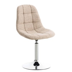 Pyörivä ruokatuoli pehmustetulla istuimella ja selkänojalla