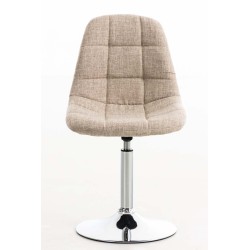 Pyörivä ruokatuoli pehmustetulla istuimella ja selkänojalla