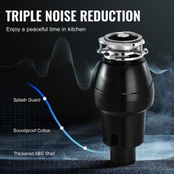 Ruokajätehienotin jatkuvatoiminen 0,75 hv tasavirtamoottori 3600 kierrosta minuutissa muovikuori ruostumaton teräs