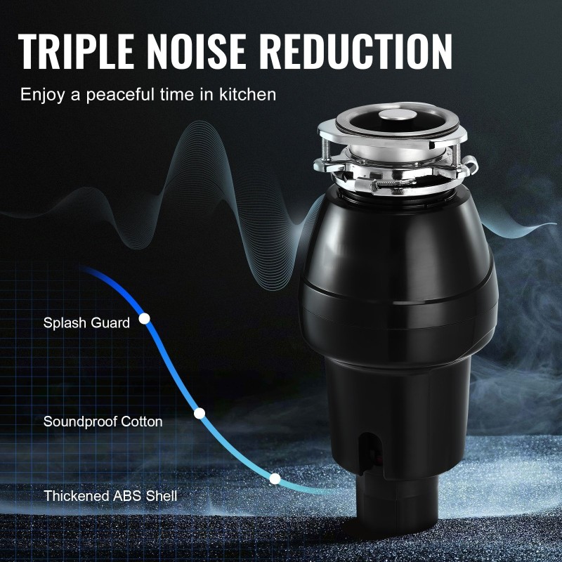 Ruokajätehienotin jatkuvatoiminen 0,75 hv tasavirtamoottori 3600 kierrosta minuutissa muovikuori ruostumaton teräs