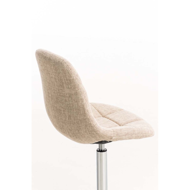 Pyörivä ruokatuoli pehmustetulla istuimella ja selkänojalla