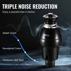 Ruokajätteen murskain jatkuvatoiminen 3/4 hv tasavirtamoottori 3930 kierrosta minuutissa