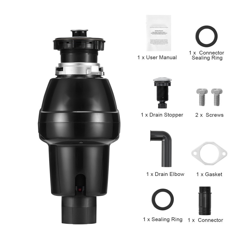 Ruokajätteen murskain jatkuvatoiminen 3/4 hv tasavirtamoottori 3930 kierrosta minuutissa