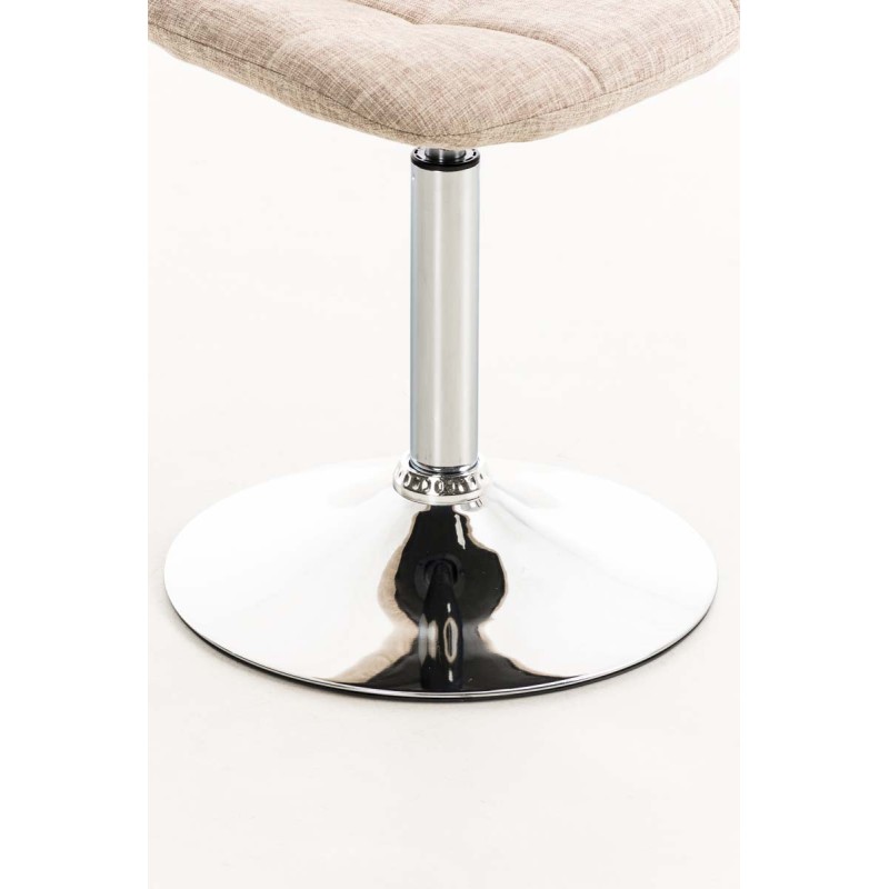 Pyörivä ruokatuoli pehmustetulla istuimella ja selkänojalla