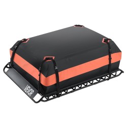 Seosteräksinen kattokori 1300×910×105mm tavaralaukulla kuormaverkolla 90,7 kg kantavuus